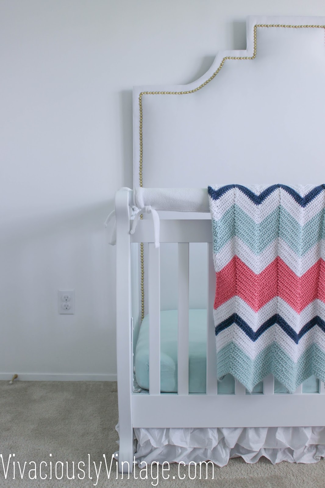 Ansley Designs Diy Upholstered Crib Headboard With Nailhead Trim