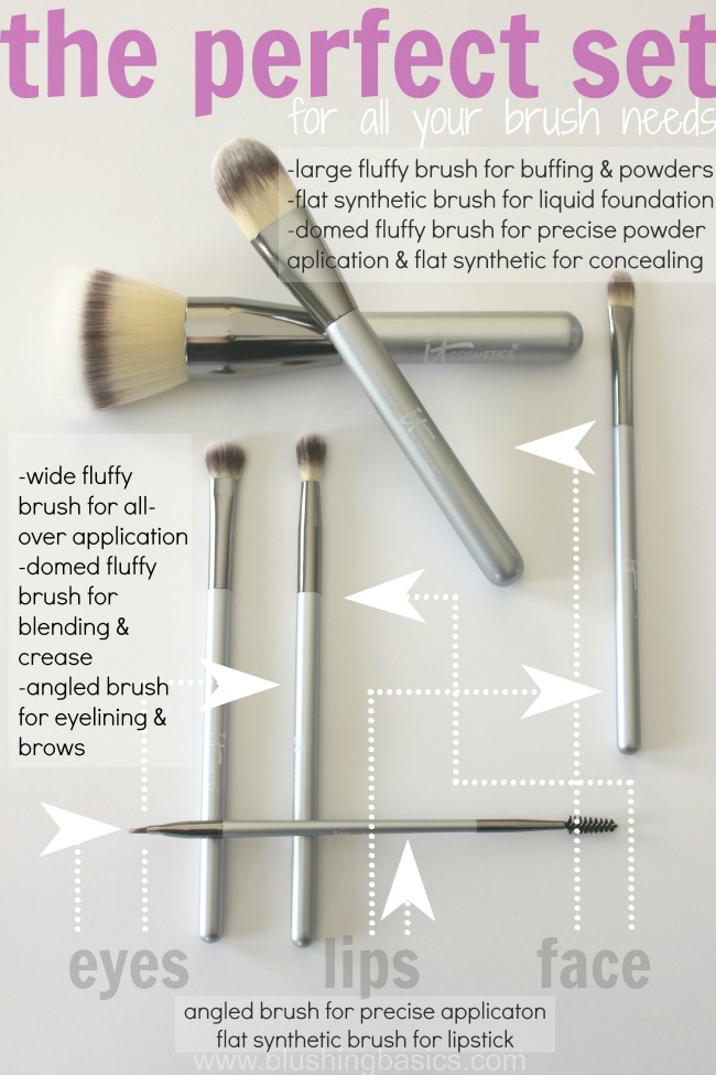 blushing basics IT Cosmetics Makeup Brush Set