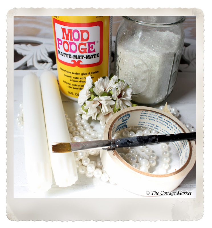 Glitter Candles DIY a Perfect Gift for Mom The Cottage Market
