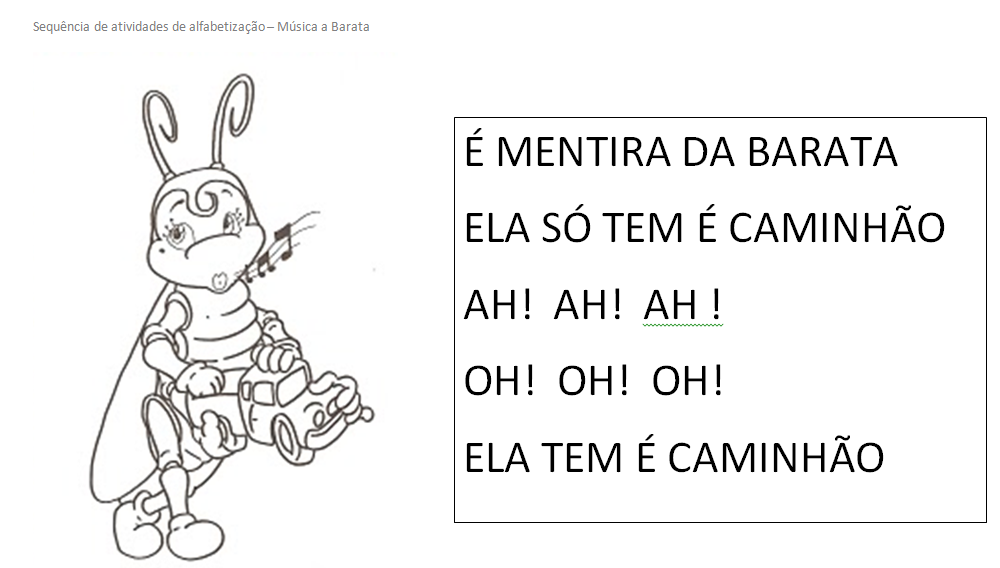 Sequência de Atividades A barata diz que tem — SÓ ESCOLA