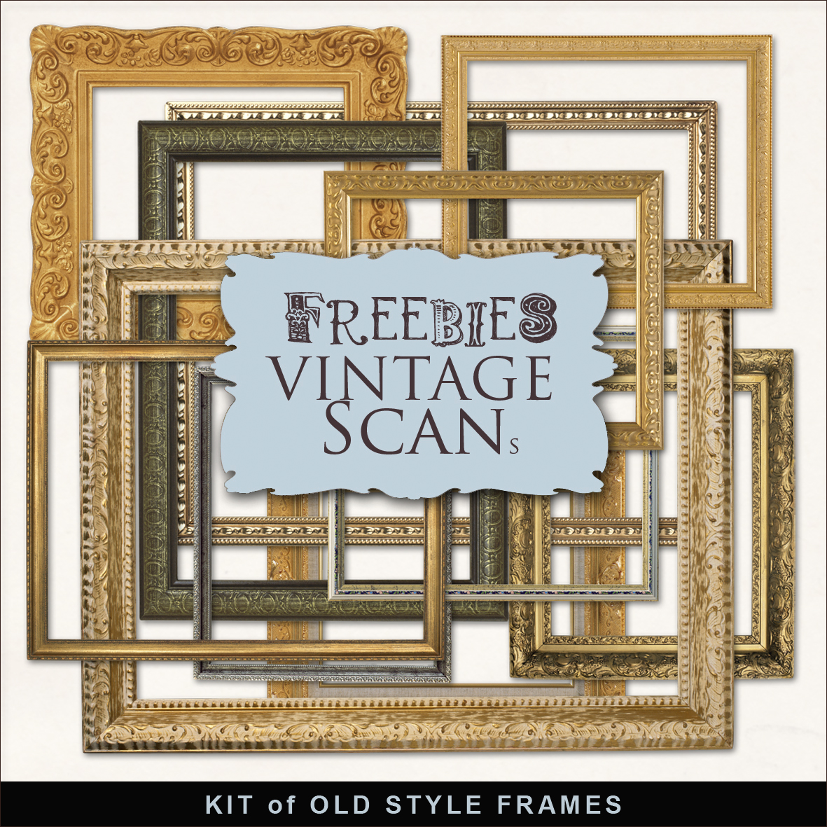 New Freebies Kit of Vintage Style Frames:Far Far Hill - Free database