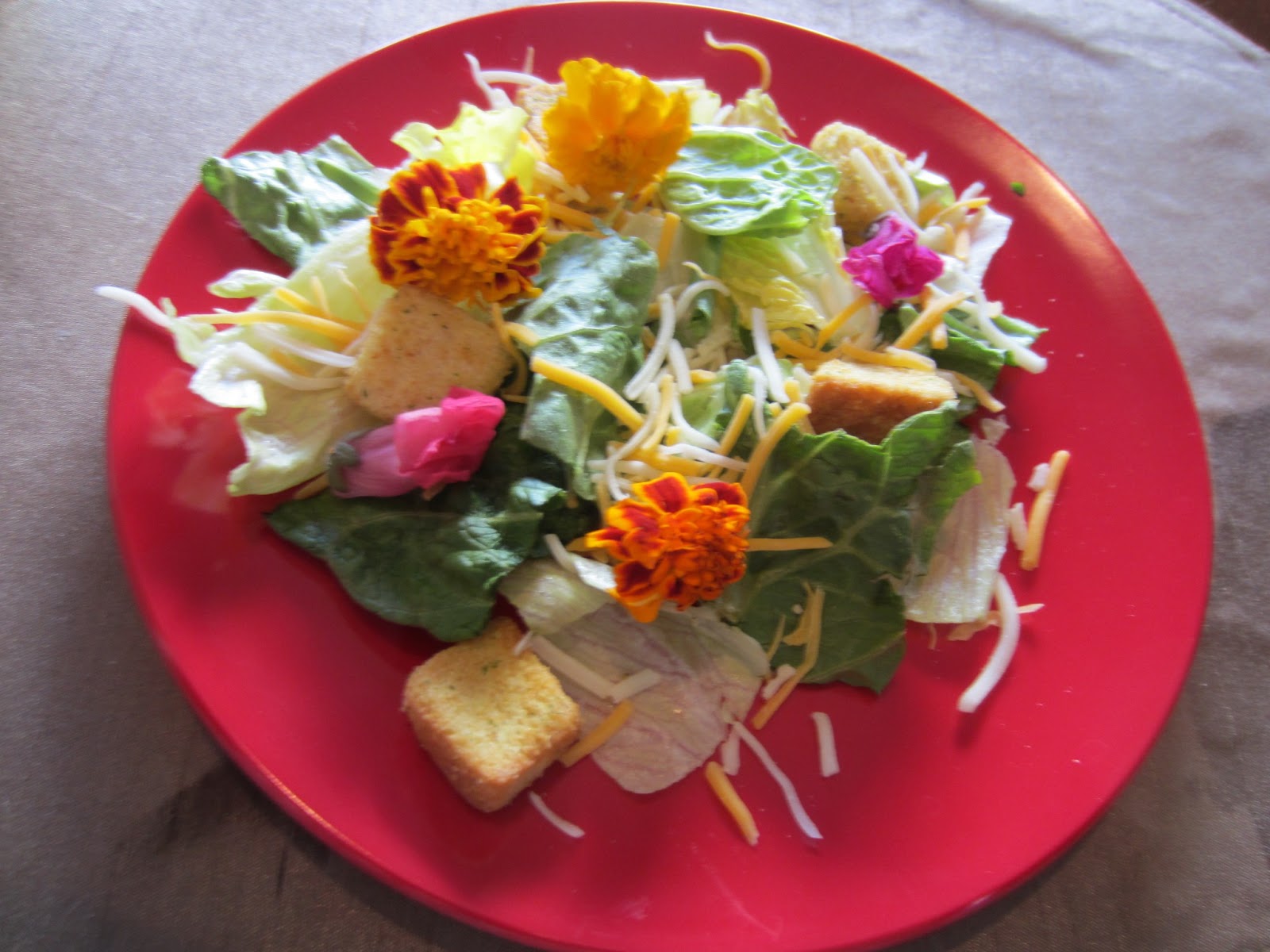 Edible Flower Salad