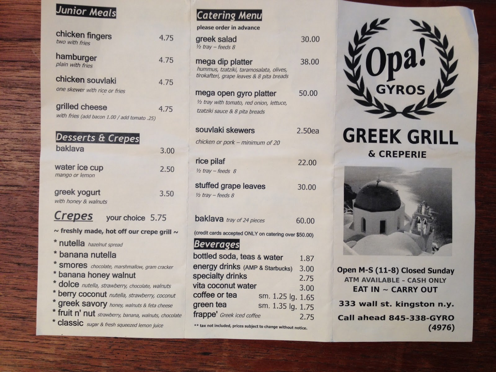 The Saint James Kingston New Restaurant in Uptown Kingston, NY Opa