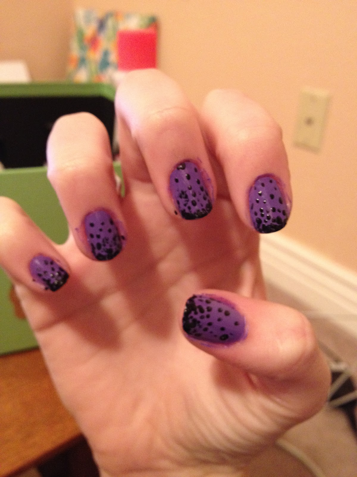 Becky's Nails: Purple Prom Nails