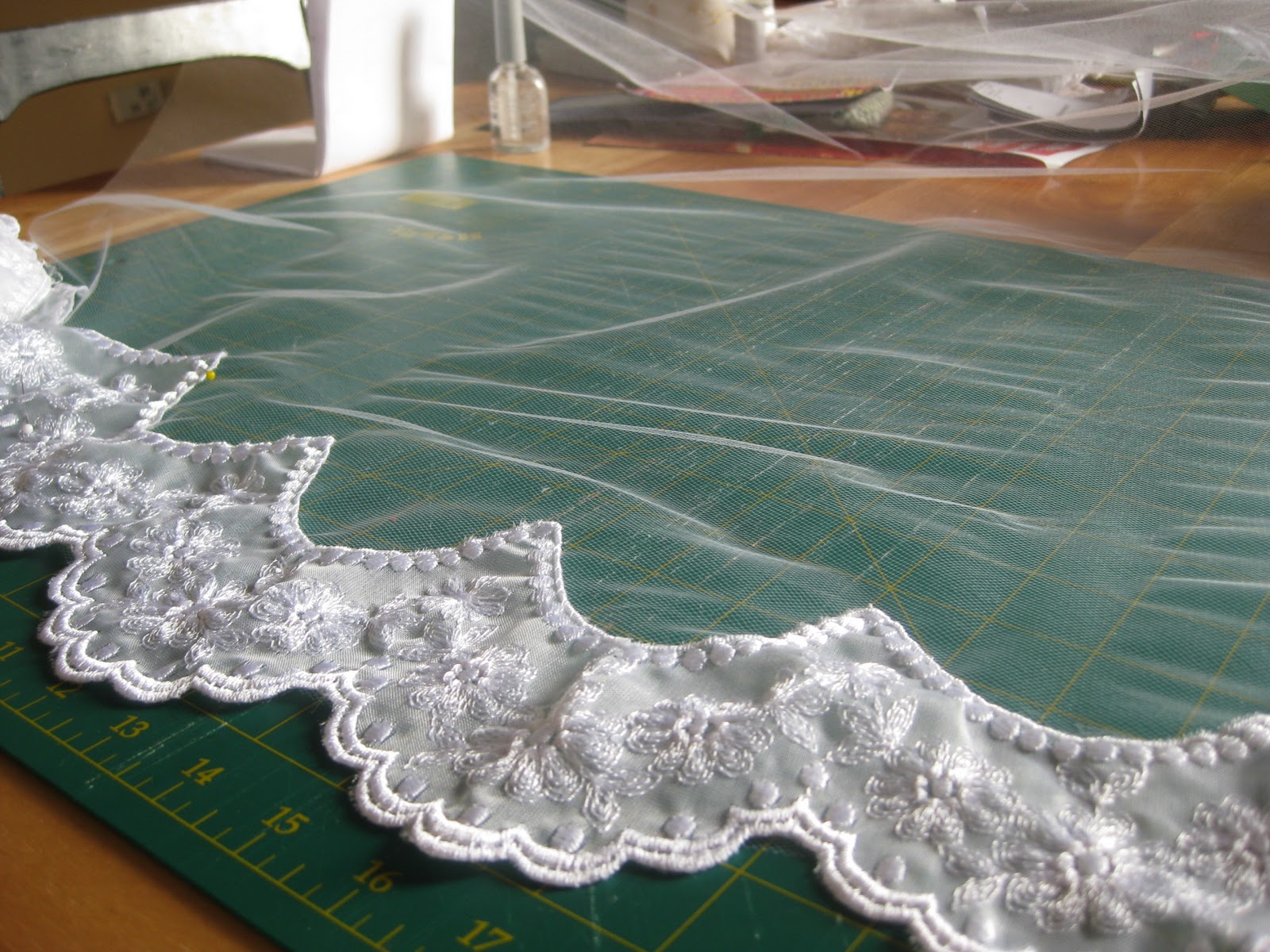 Daring Dressmaker Making a Mantilla Wedding Veil