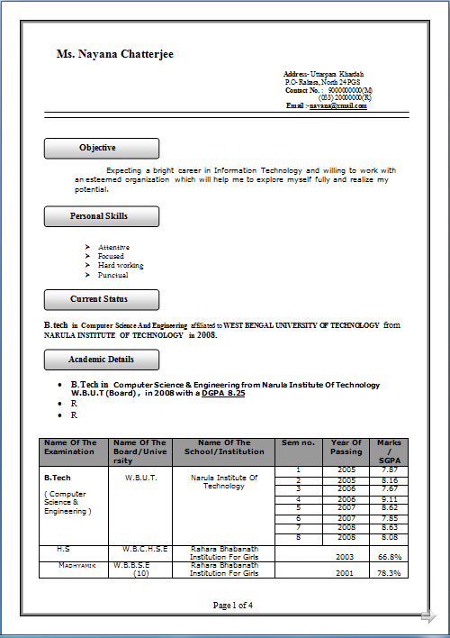 sle resume for b tech computer science fresher professional resume excellent resume sle of b tech in sle resume for b tech computer science fresher professional resume excellent resume sle of b tech in
