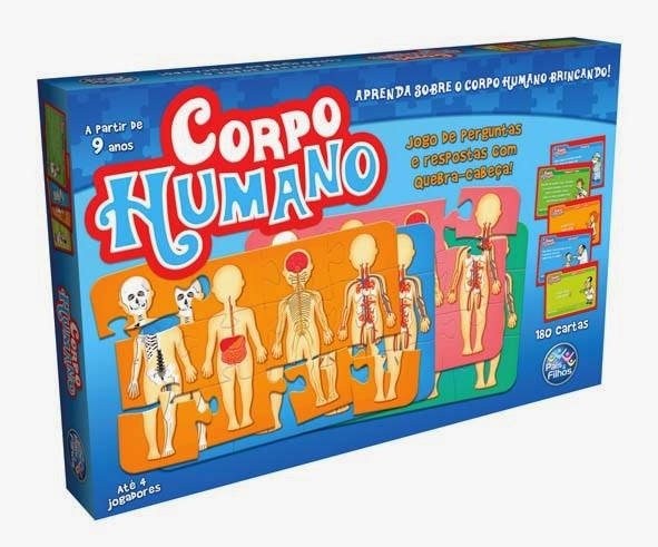 Jogo Tabuleiro Quebra Cabeça do Corpo Humano Menino e Menina Educação  Crianças Desenvolvimento Infantil (Menina)