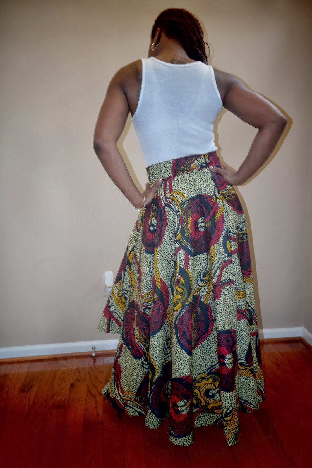 Needles and Fashion DIY Ankara High Low Circle Skirt