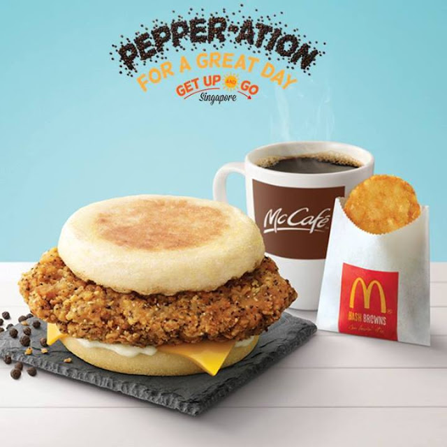 McDonald's New Pepper Chicken Muffin Burger at 4.70 Available Only