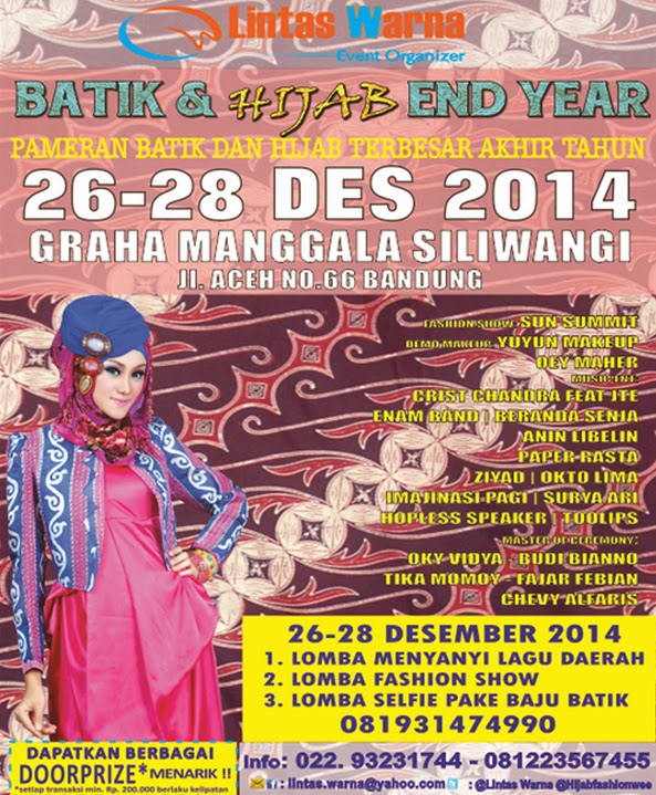 Batik & Hijab End Year Bandung, Graha Manggala Siliwangi,  26 -28 Desember 2014