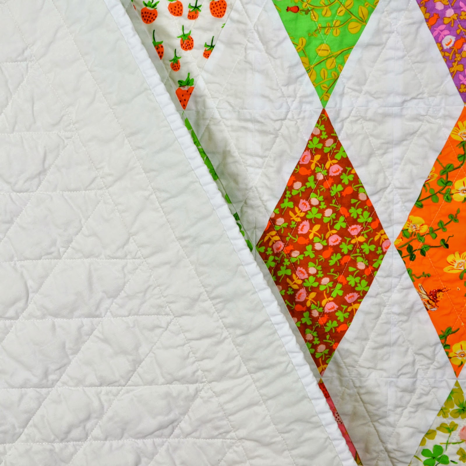 Twiggy and Opal Diamond Quilt Finished!