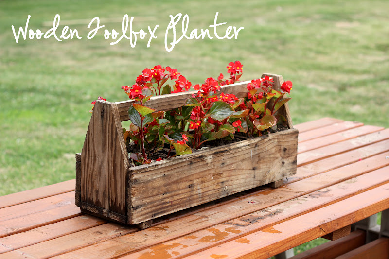 embellishments Project Post 24 Wooden Toolbox Planter