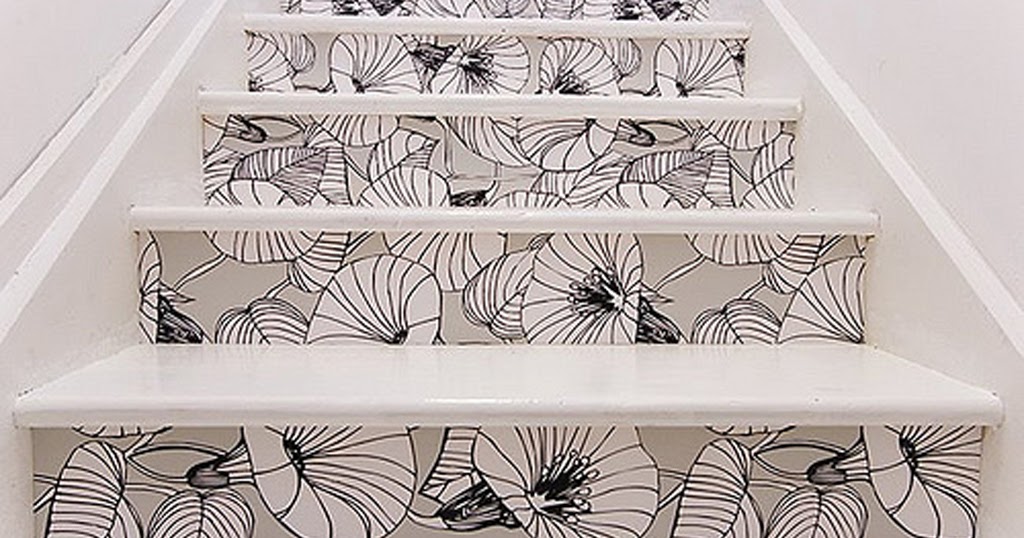 DECORACION DE ESCALERA EN BLANCO Y NEGRO : ESCALERAS BONITAS Y TODO