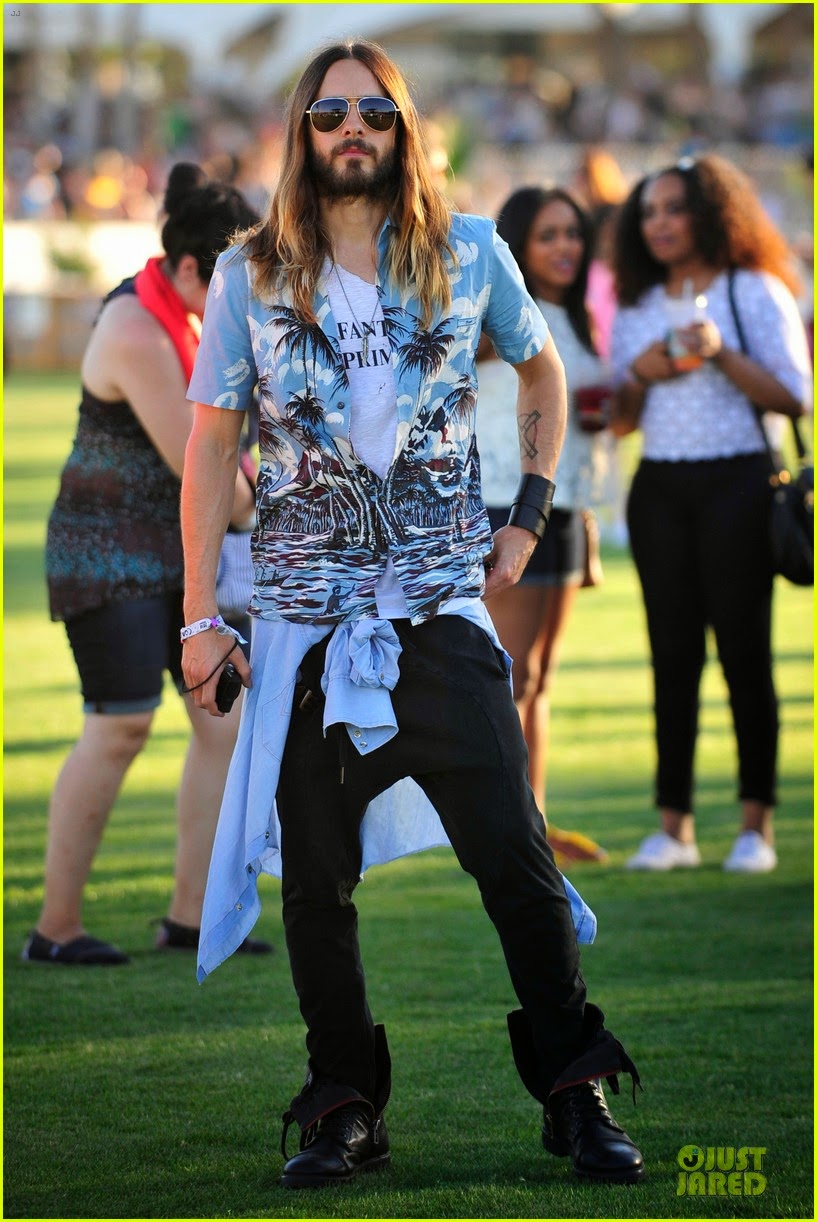 Celeb Diary Jared Leto at Coachella Music Festival