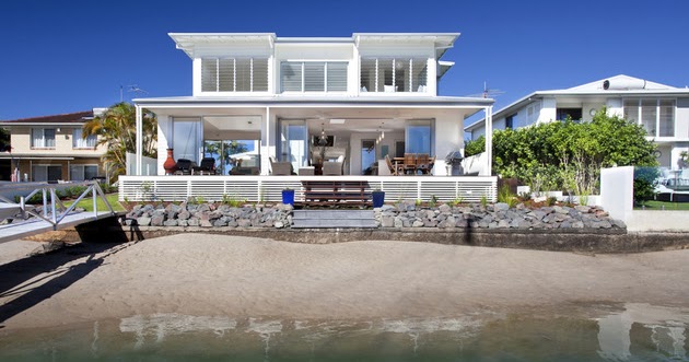 Casa de playa con fachada frente al mar | Todo Sobre Fachadas