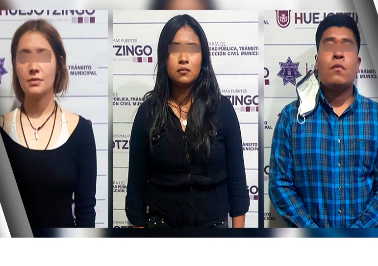 Detiene Policía Municipal de Huejotzingo a presuntos ladrones de casas