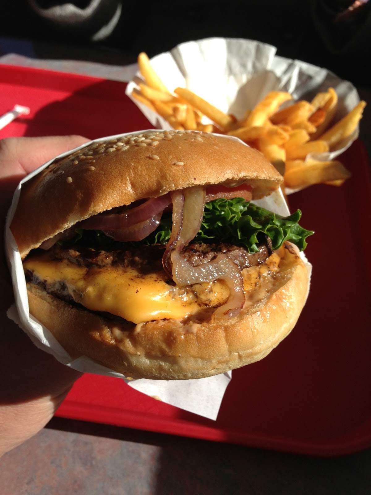 A Burger a Day Double Cheeseburger at Jack's Santa Cruz, CA