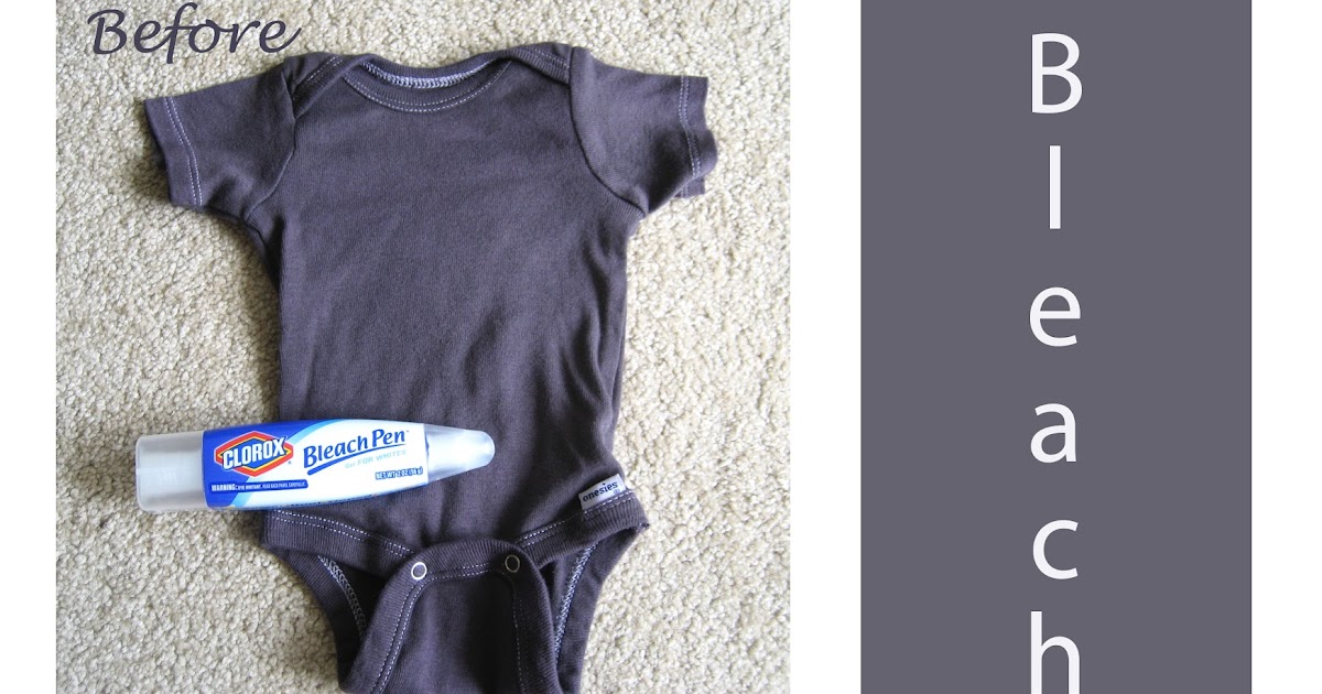 how i keep sane Bleach Pen Onesies with Fabric Paint