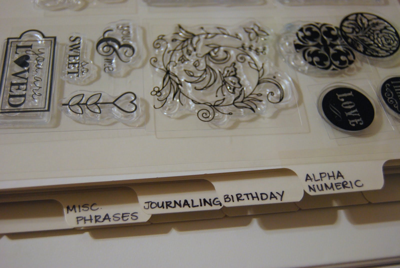 BeyondPrincess Cheap [Clear/Cling] Stamp Organization