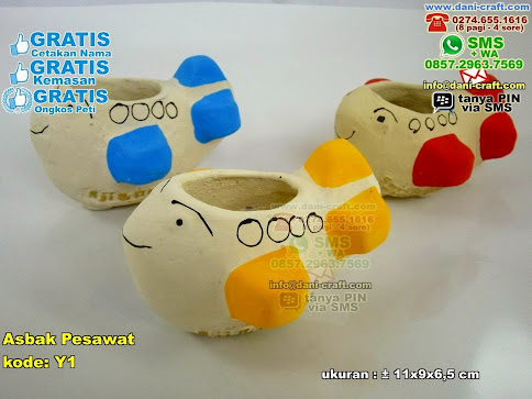 Asbak Pesawat Gerabah