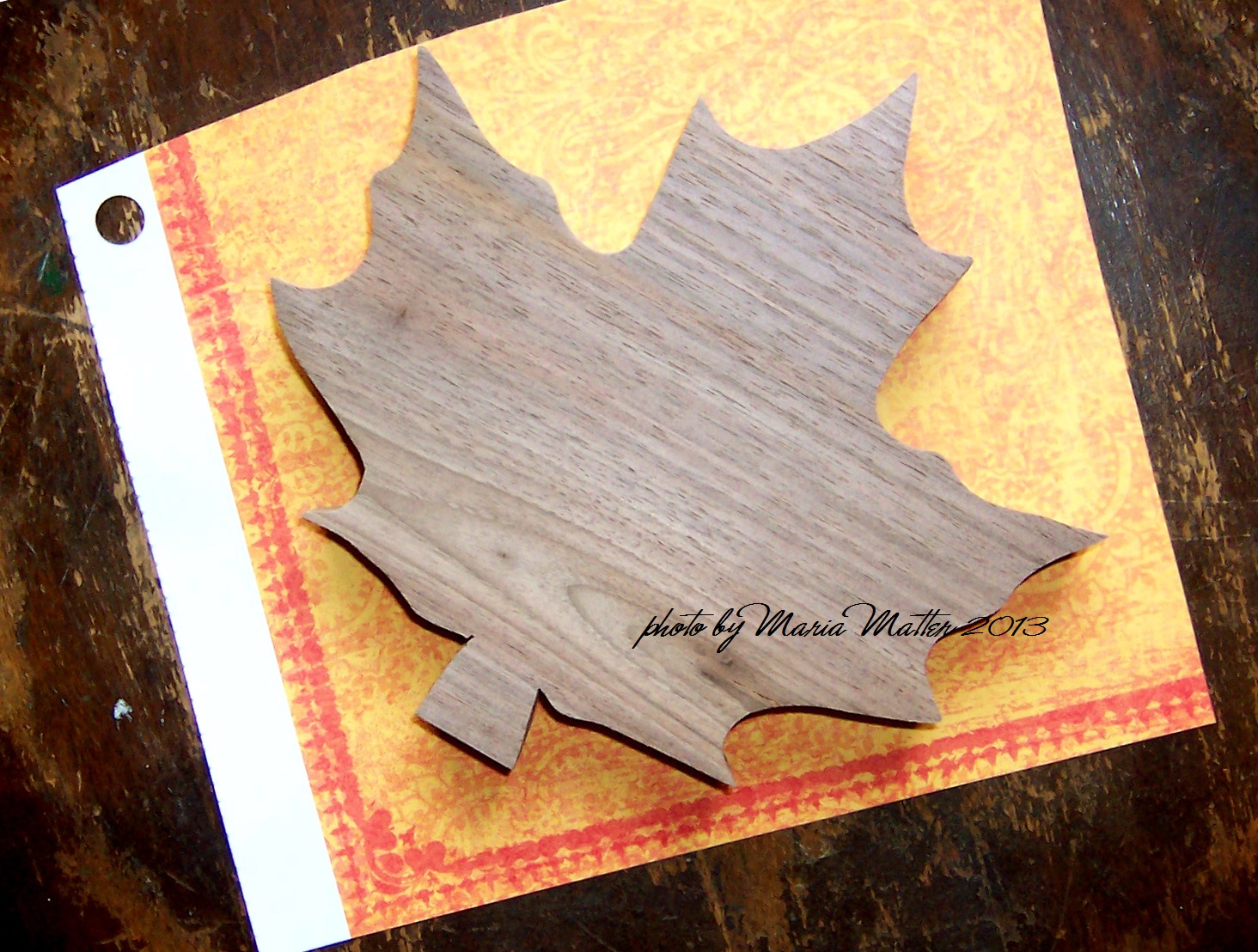 Five Simple Things Wooden Leaves Fall Decor
