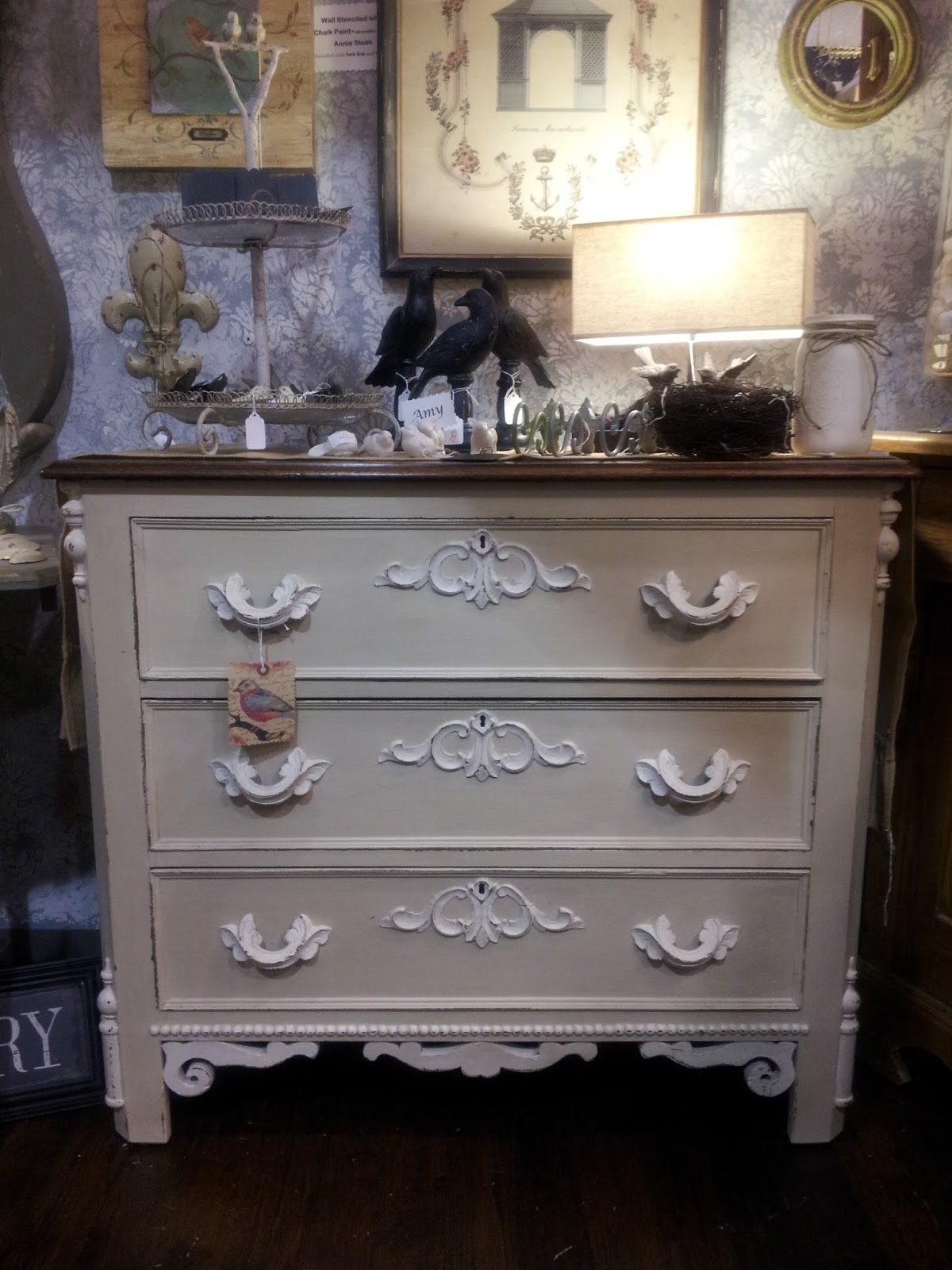 Chalk Paint® by Annie Sloan 1880's Walnut Dresser Makeover