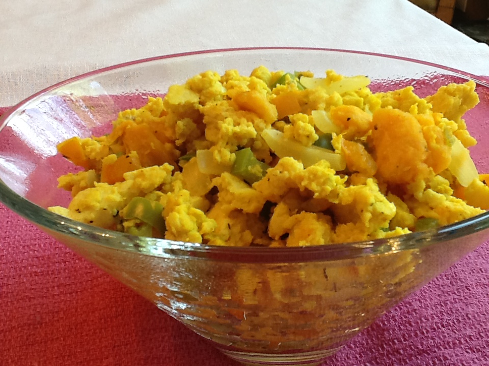 PinkVegan Sweet Potato Tofu Scramble (DF, GF)