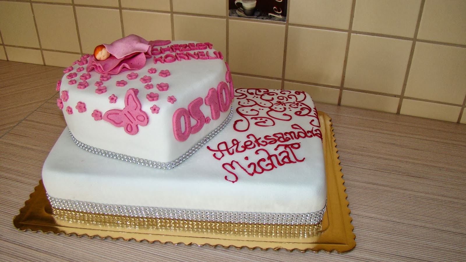 Torty Sylwii : Tort na chrzest i ślub