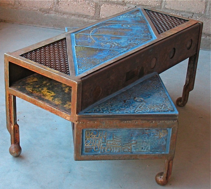 Neil Collins artist "Overhang" Sculptural Coffee Table