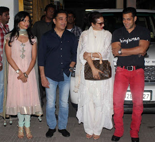 Salman Khan at the screening of Kamal Haasan's Vishwaroopam!