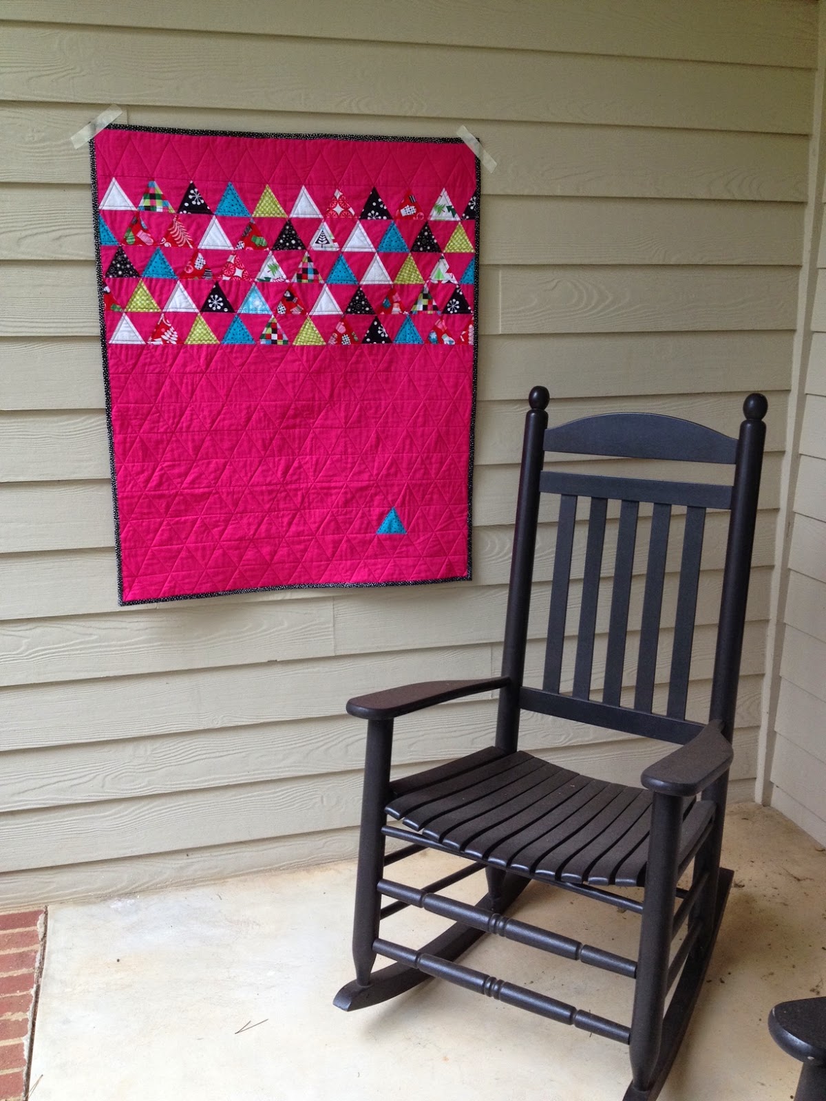 Studio Dragonfly Hot Pink Holiday Quilt