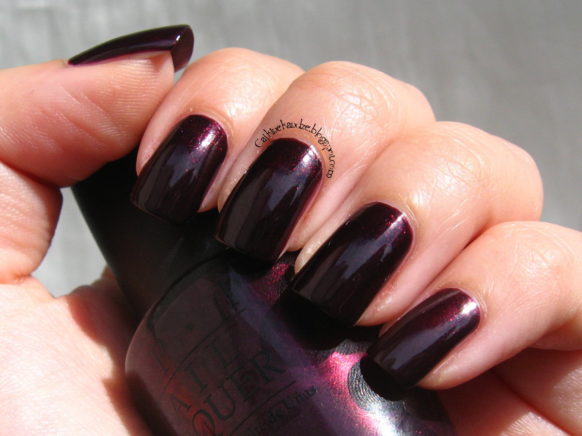 OPI Black Cherry Chutney Cajkine kandže i sve njihove boje