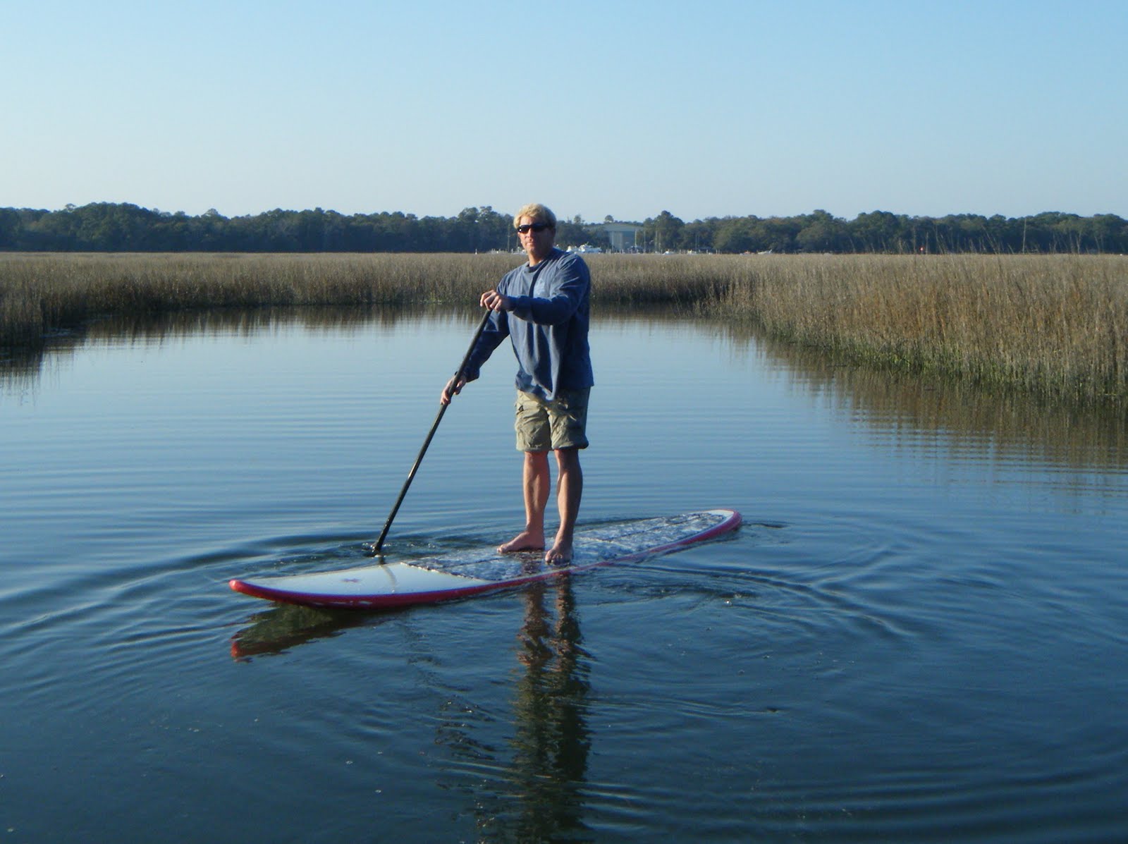 Atlantic Paddle Surfing Late afternoon paddle.Broad Creek..