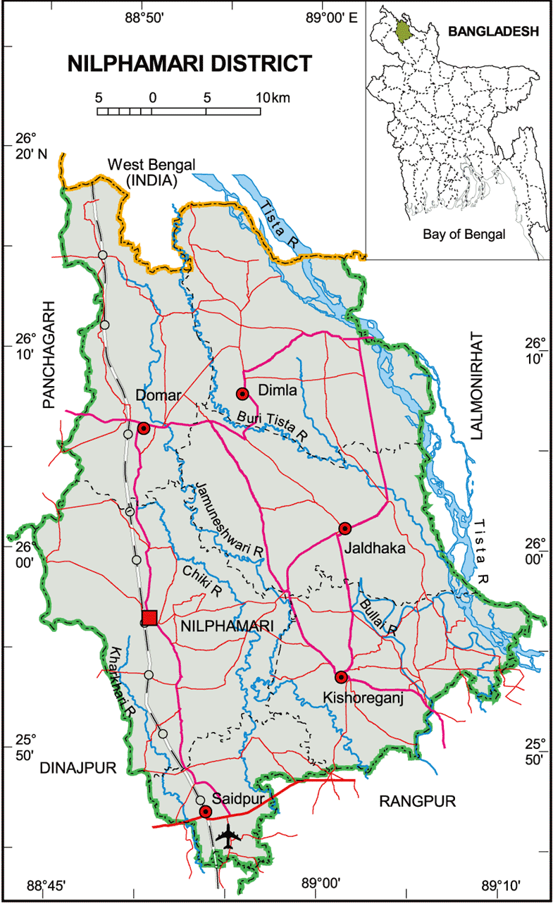 feni bangladesh map