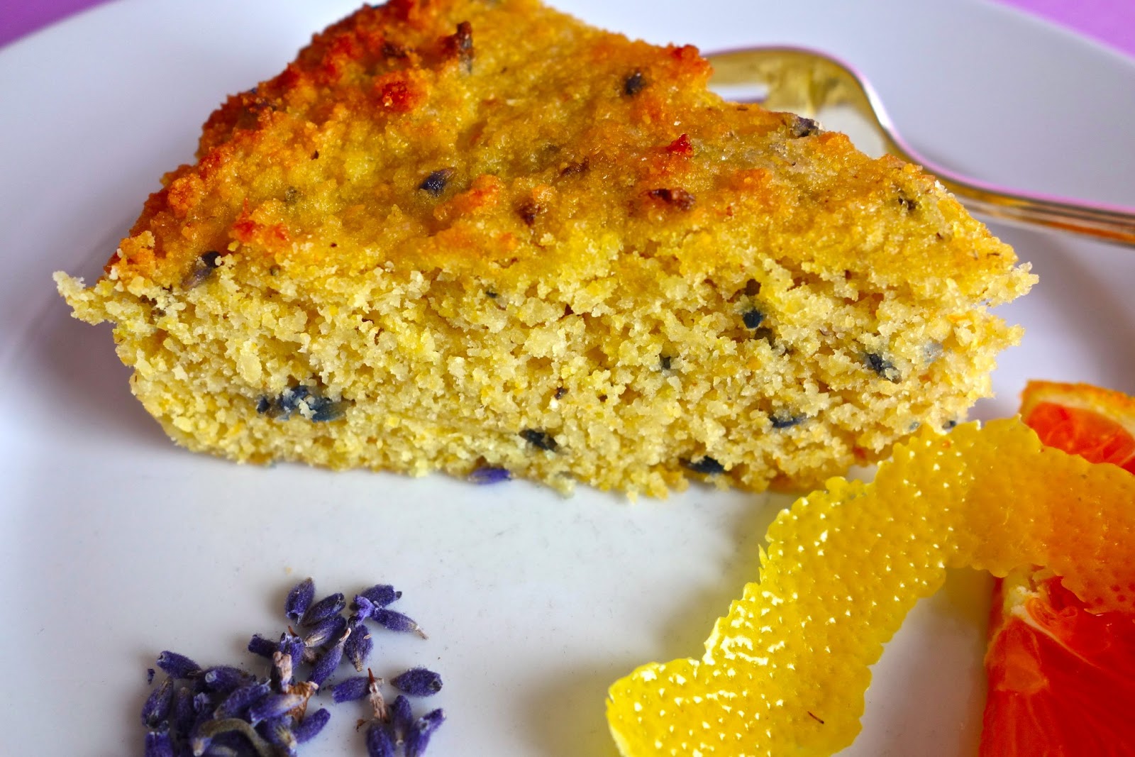 Spiral Style LavenderCitrus Polenta Cake