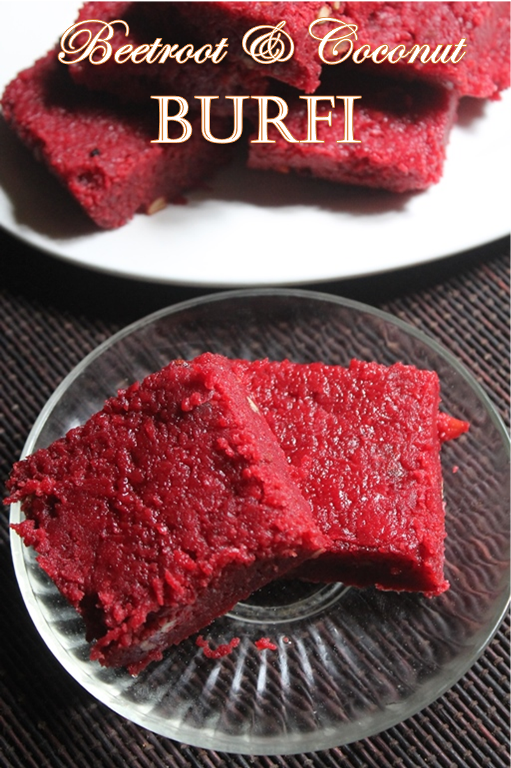 Beetroot and Coconut Burfi Recipe Yummy Tummy