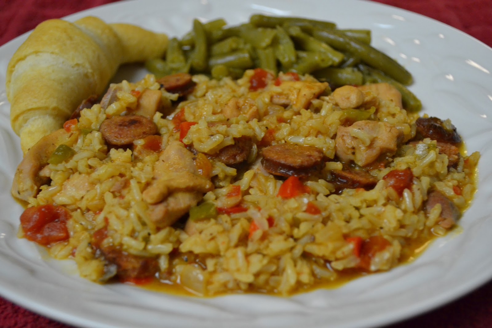 Cooking Up A Storme Chicken and Andouille Sausage Jambalaya