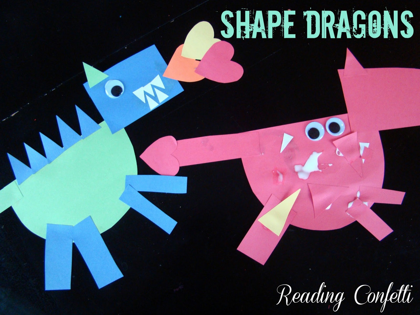 shape dragons studying illustrations virtual book club dragon shapes