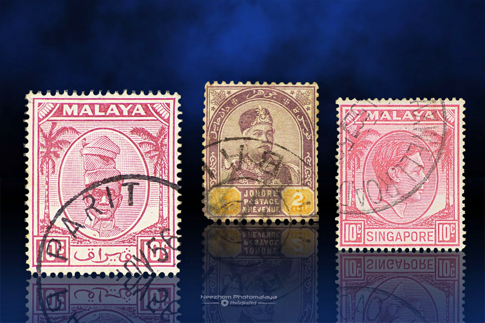 Malaya, Sarawak and North Borneo stamps collection Stamps Gallery
