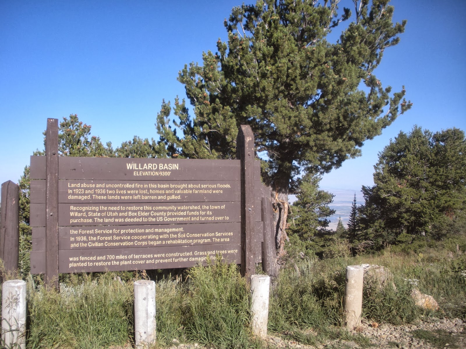 The Mystery Of Utah History Willard Basin Peaceful Monument to Overgrazing, Historic Flooding