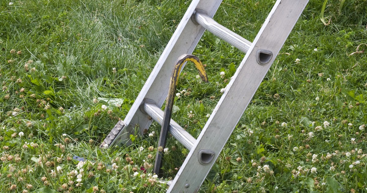 One Canadian Home How to secure a ladder