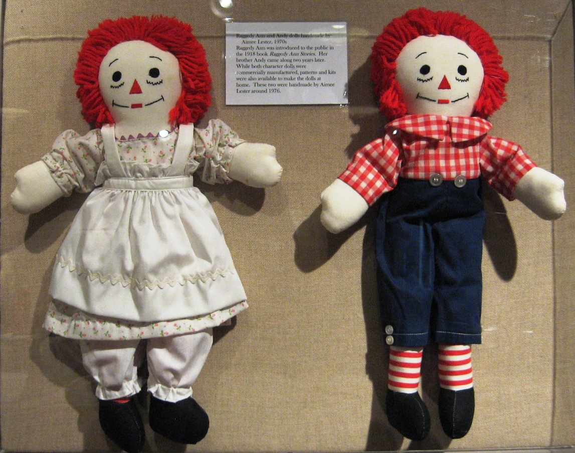 1970's raggedy ann andy dolls