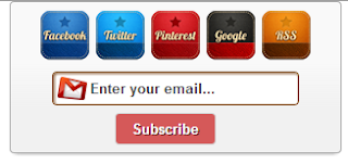 Add Retro Style Social Sharing Widget with Subscribe Blogger