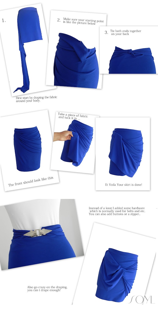 Diy Draped Skirt No Glue Or Sewing Sarong Style Soyl Story Of