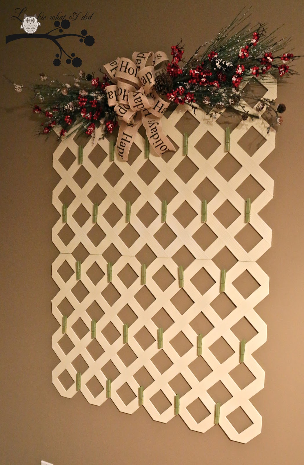 The Farmhouse Porch "Christmas in July" Lattice Card Holder Craft