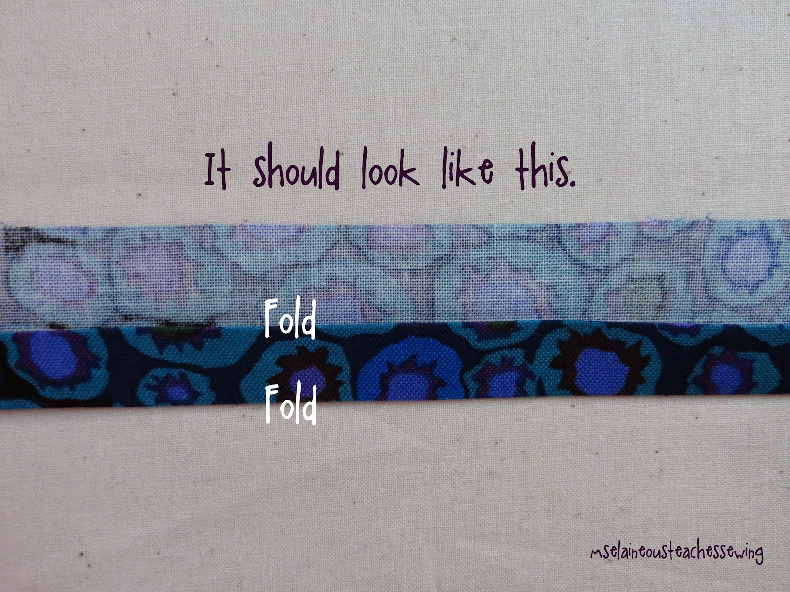 Ms. Elaineous Teaches Sewing How to Make Extra Wide Double Fold Bias Tape