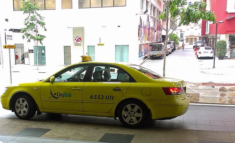 Yellow city cab