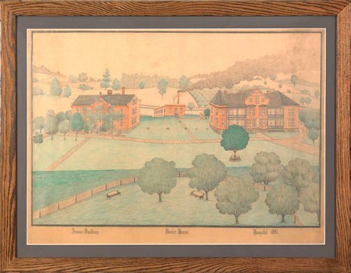 Stark County Infirmary Drawing, Canton, Ohio, c.1895-96.
