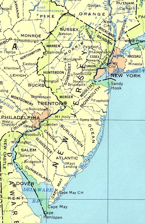 Map Of New York City And New Jersey. Map of New Jersey Country Pics