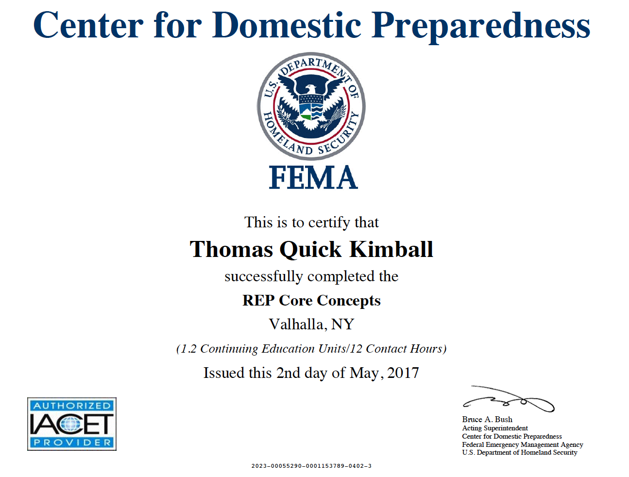 AWR-317 Radiological Emergency Preparedness Core Concepts Course RCCC. REP Core Concepts